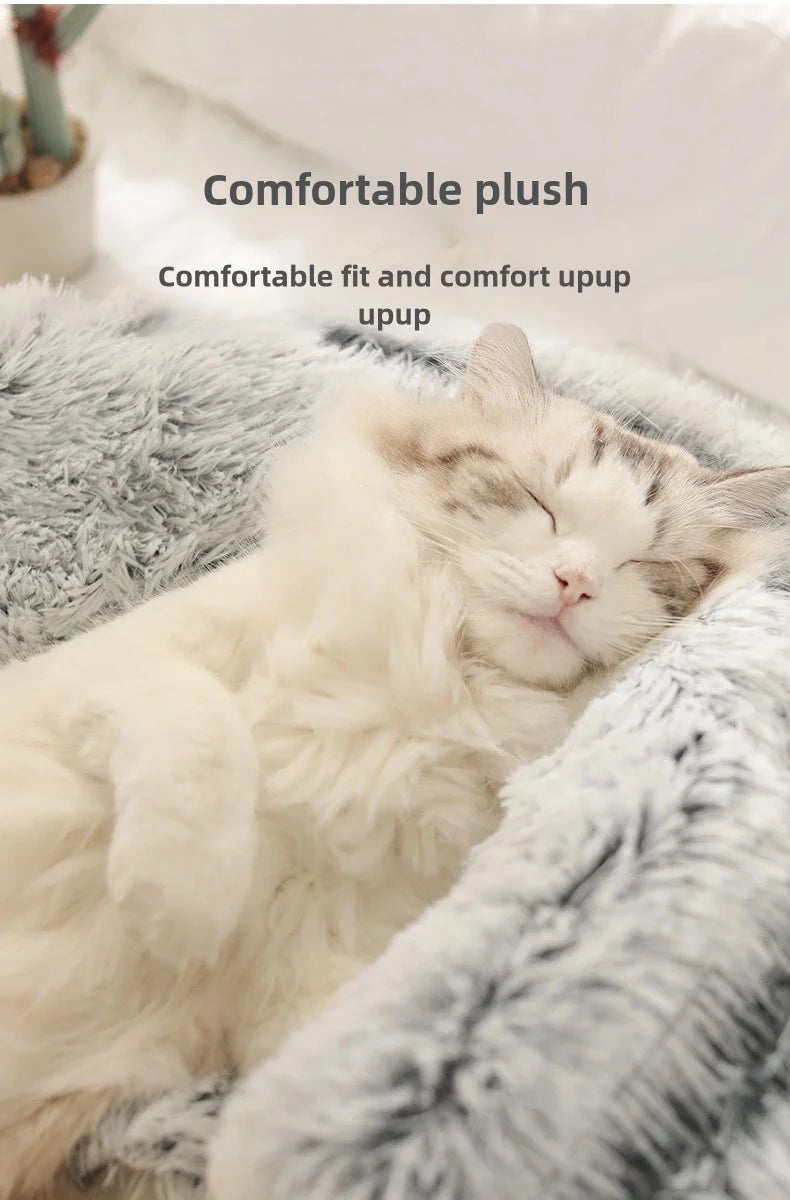 Autumn & Winter Soft Plush Pet Bed